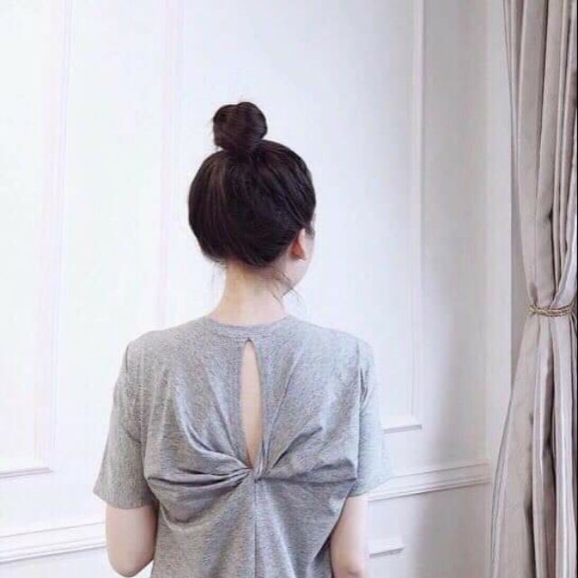 Đầm xoắn lưng