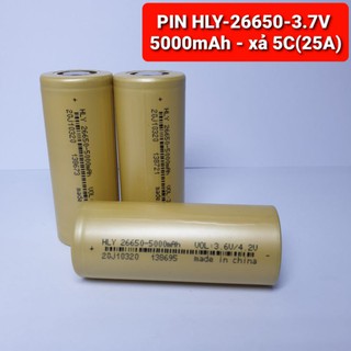 CELL PIN HLY-26650 - 5000mah(5C) - 3.7v XẢ 25A