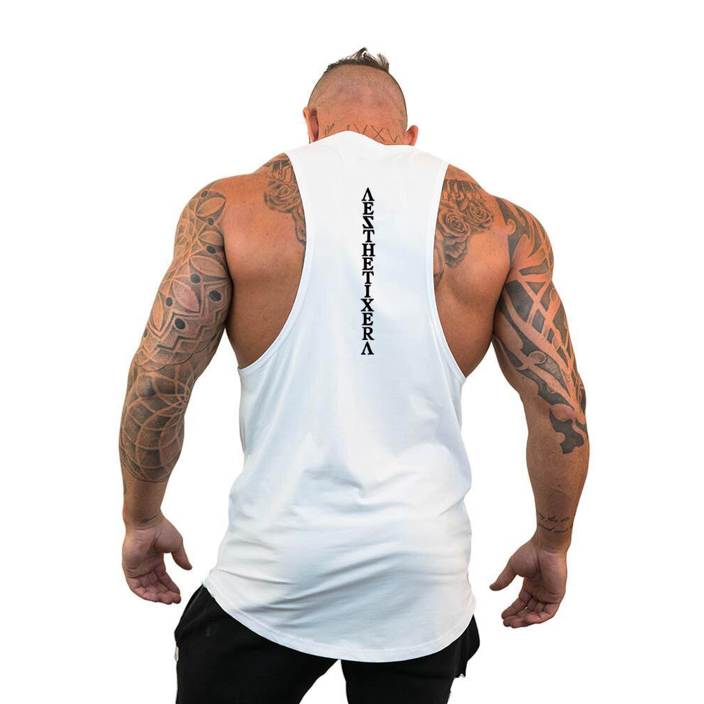Workout Brand Vest Bodybuilding Clothing Casual Cotton Gym Tank Tops Men Sleeveless Fashion Undershirt Fitness Stringer Muscle