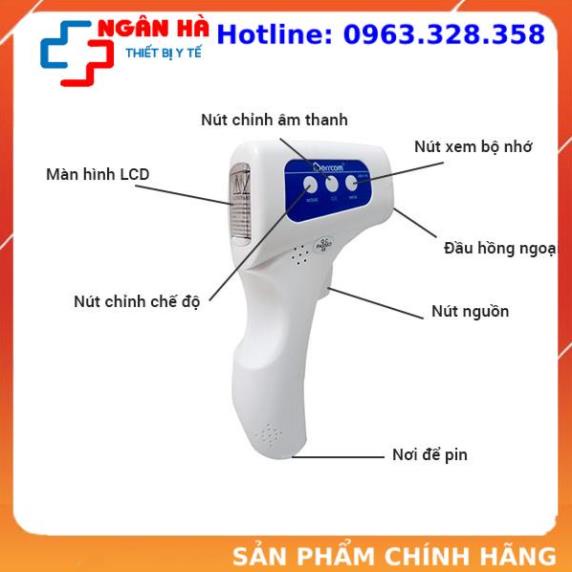 Nhiệt kế điện tử, Máy đo nhiêt độ, máy đo thân nhiệt đo trán Berrcom JXB178 BH 24 tháng