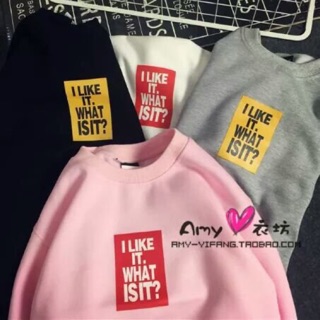 ÁO NỈ I LIKE IT 4 MÀU