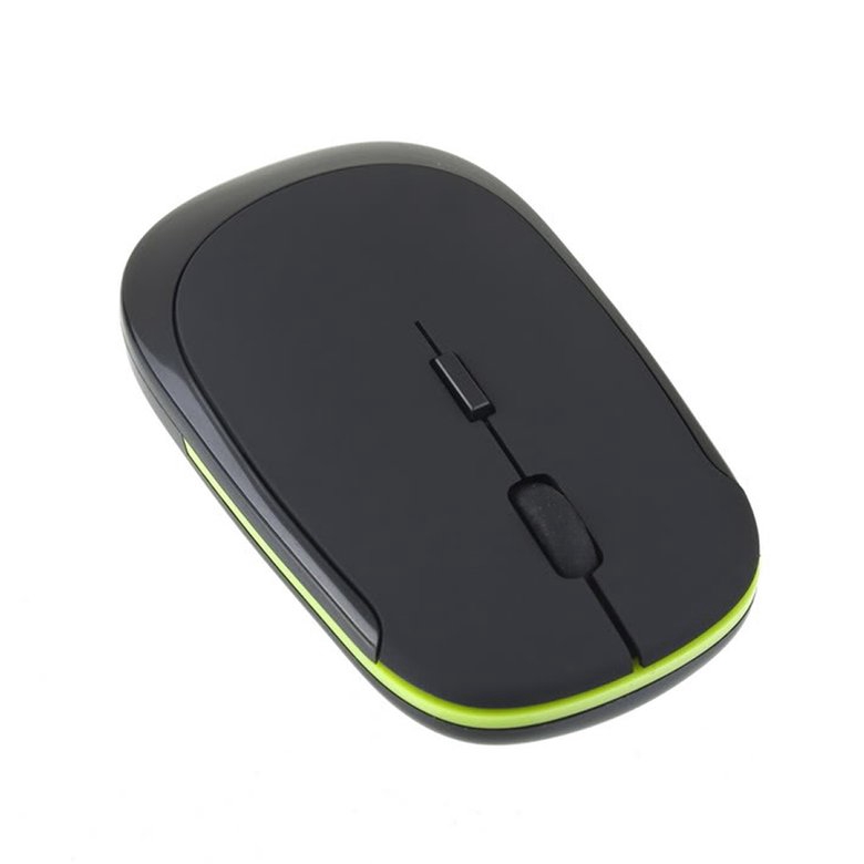 PK 2.4GHz Ultra-Slim Mini USB Wireless Optical Mouse Silver For PC Laptop