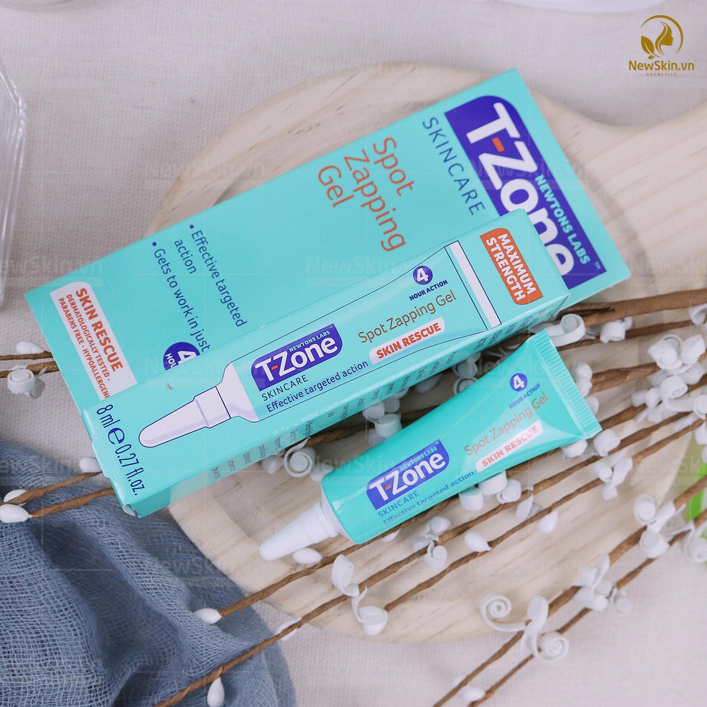 Gel chấm Mụn siêu tốc T Zone Skincare Spot Zapping Gel 8ml