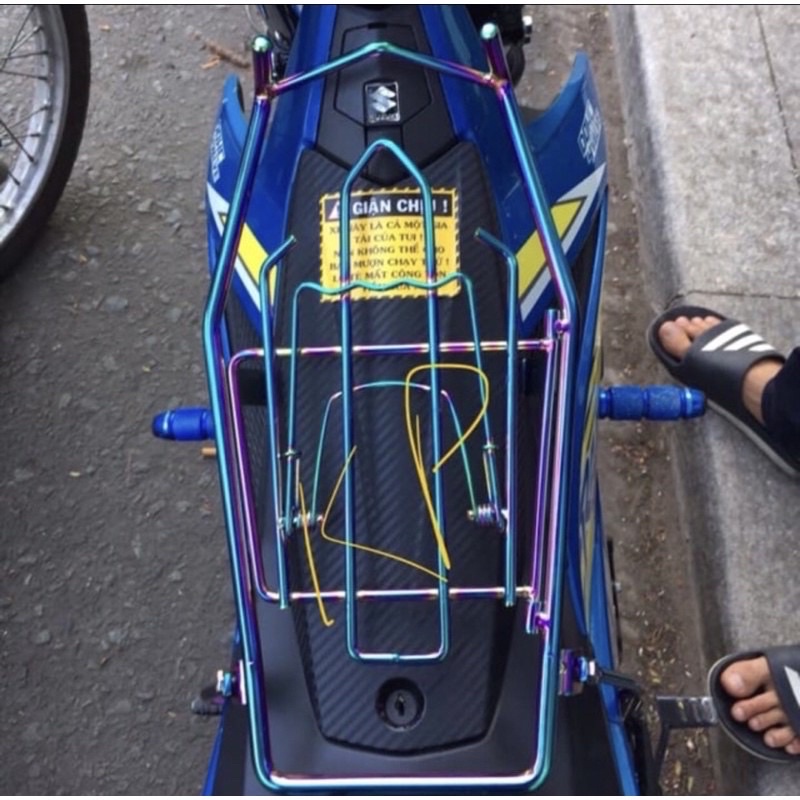 Baga Satria &amp; Raider FI Sơn Đen/INOX/Xi 7 Màu/Xi Titan