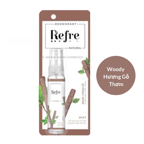 [Mẫu mới] Xịt Khử Mùi Refre Natural 30ml