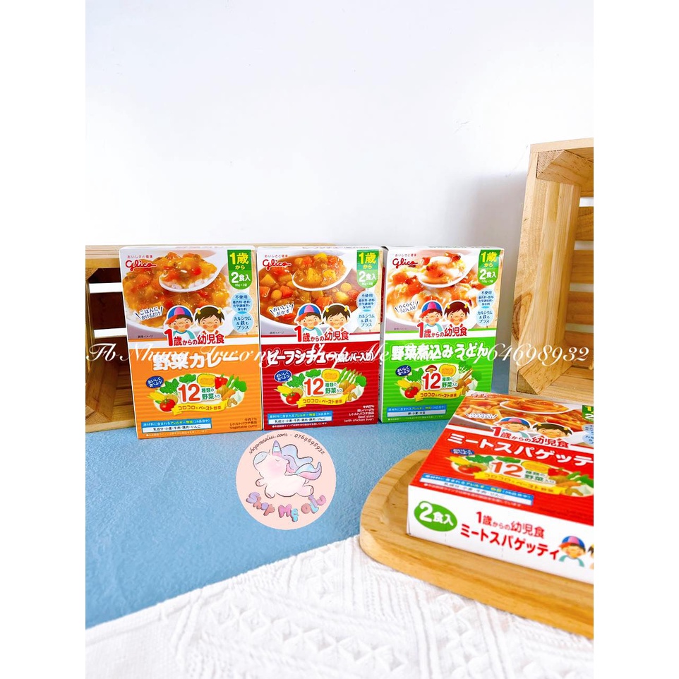 Cháo / Súp /Mì ống Glico Nhật Bản cho bé từ 12 tháng tuổi