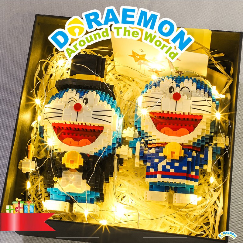 Bộ Đồ Chơi Lắp Ráp Mô Hình Doraemon Sáng Tạo Cho Bé