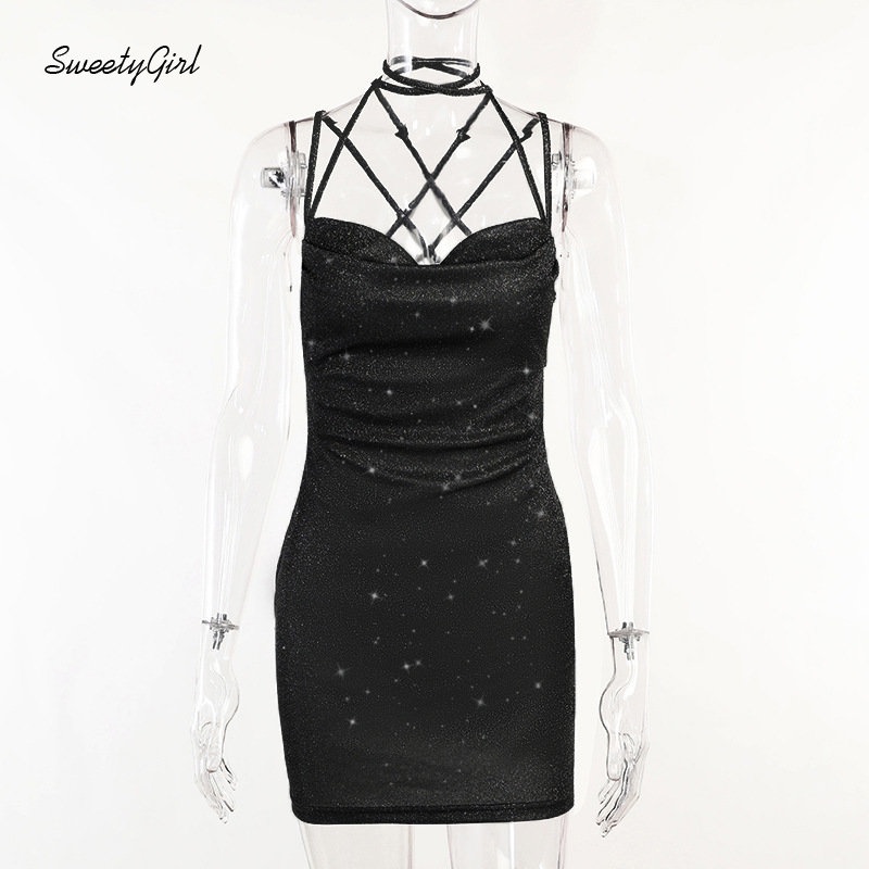 Đầm Mini Không Tay Cắt Thấp Màu Bạc Thời Trang 2022 Quyến Rũ Cho Nữ