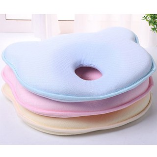 Gối cao su non có lỗ hình gấu, nhiều màu sắc thoáng khí, chống méo đầu, bẹp đầu, nghẹo cổ cho bé, được làm từ cao su non