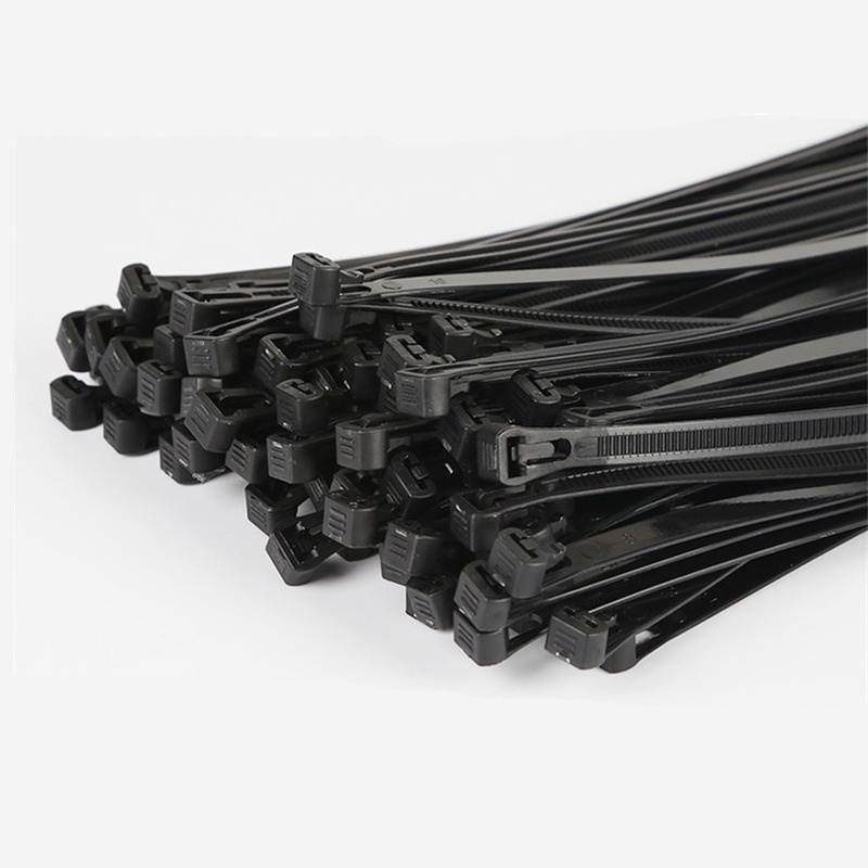 100 Dây rút nhựa tự khóa có thể tái sử dụng nhiều màu tùy chọn