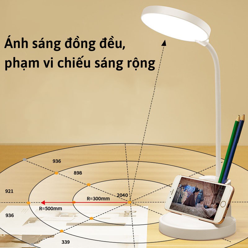 Đèn học để bàn, chống ánh sáng xanh bảo vệ mắt hiệu quả, chống cận thị - Hàng Quảng Châu (DN4)