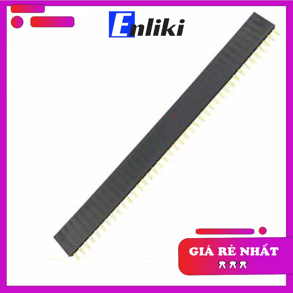 Thanh Jump Cái Đơn 1x40P 2.54mm ( Đen )