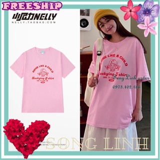 (CÓ SẴN) Áo thun cộc tay Nelly -Heybig mẫu SHINE LIKE A CHILD