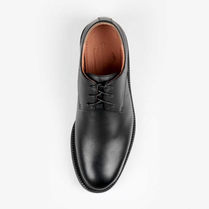 Giày da bò nam Modern Derby cao cấp FTT Leather màu đen mã F328440