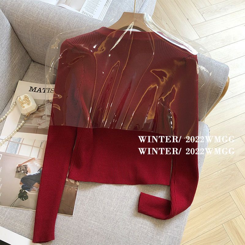 Áo Sweater Dệt Kim Chui Đầu Dáng Rộng Thời Trang Xuân Thu Cho Nữ