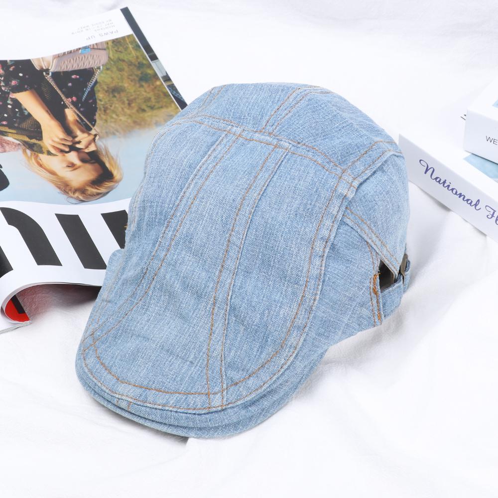 UPSTOPVN Mũ Beret Denim Phong Cách Mới
