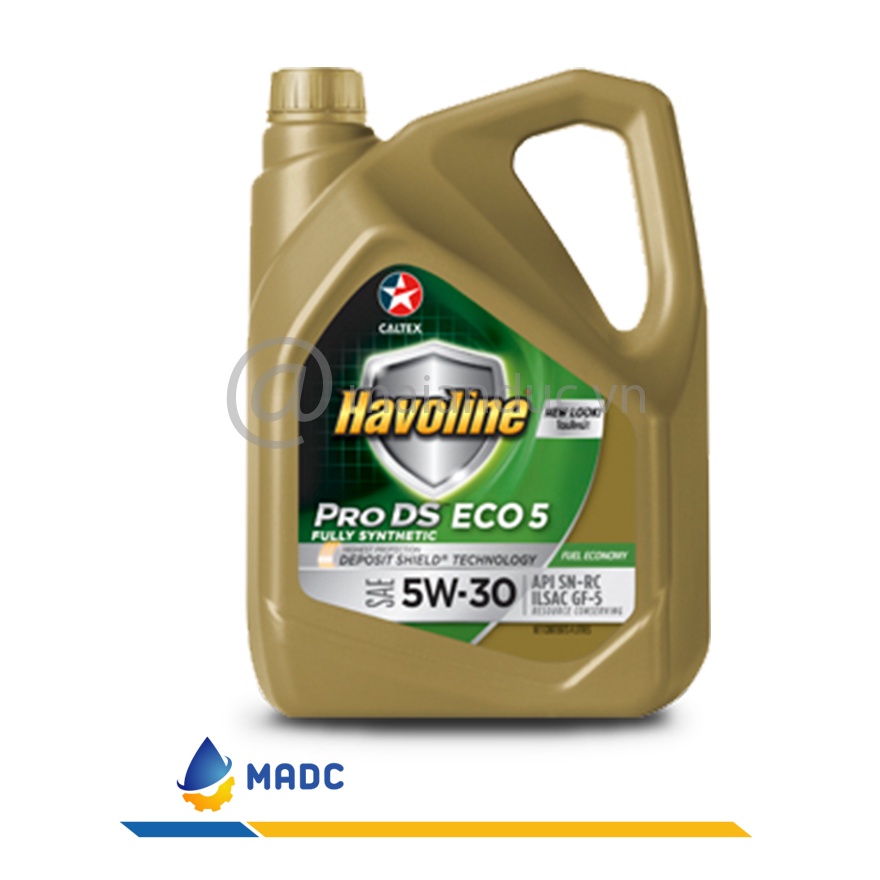 Nhớt Oto 5W30 Havoline ProDS Fully Synthetic ECO 5 4L - Máy xăng