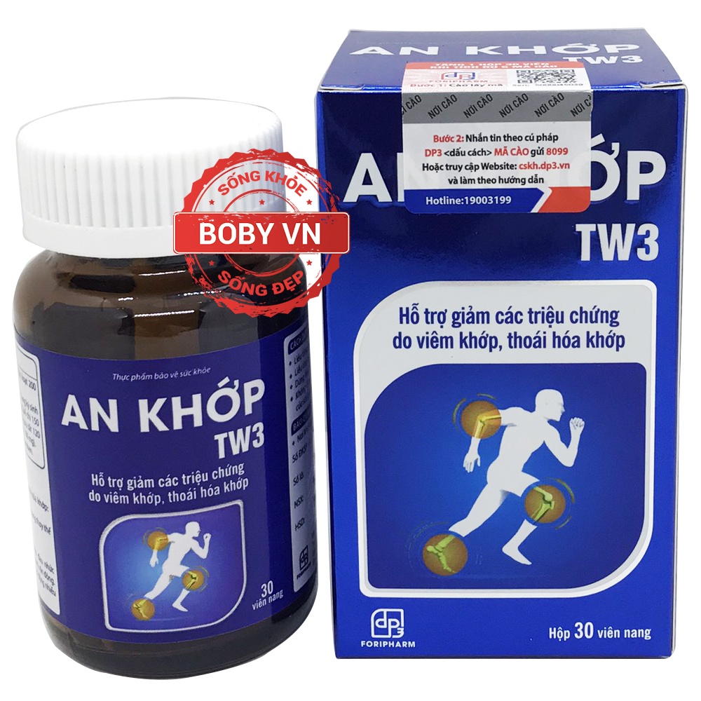 An Khớp TW3 giảm các triệu chứng do viêm khớp - 30 viên nang - Boby