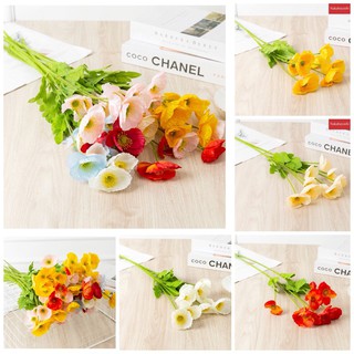 Hoa lụa giả - hoa anh túc giả trang trí nhà cửa cao 70cm
