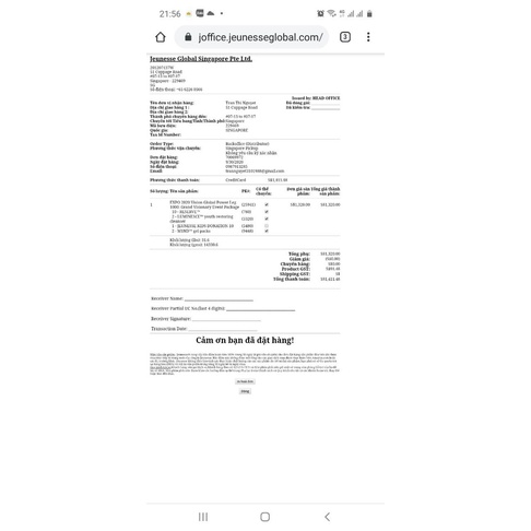 Gel trái cây reserve jeunesse tăng cường sức khoẻ chống oxi hoá