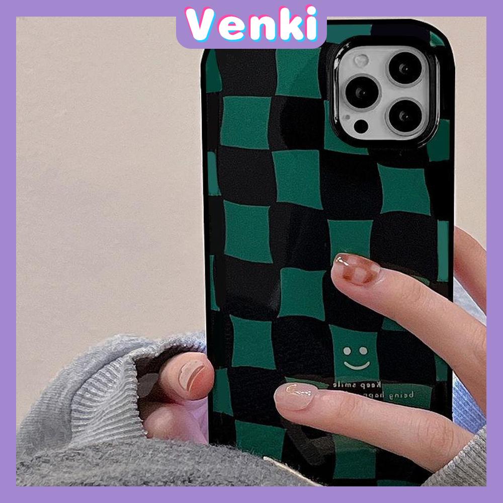 Ốp điện thoại silicon TPU kẻ ô vuông xanh lá thích hợp cho iPhone 13 Pro Max iPhone 12 Pro Max iPhone 11 Pro Max 7 Plus