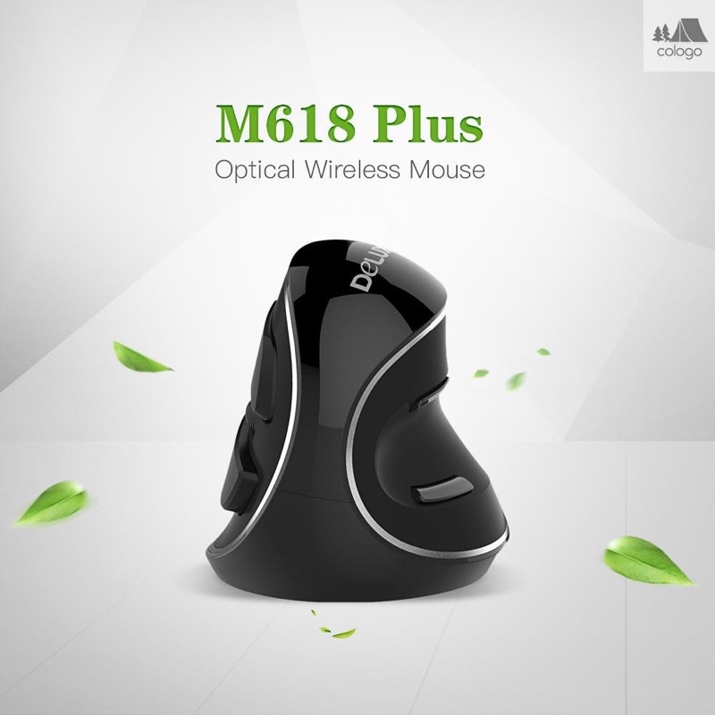 Chuột quang không dây Delux M618G DB  Sạc pin Type-C