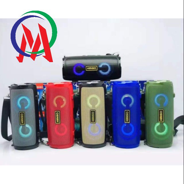 Loa Bluetooth Mini KIMISO KMS-225 Hỗ trợ FM/AUX/USB/TF - kèm dây đeo.