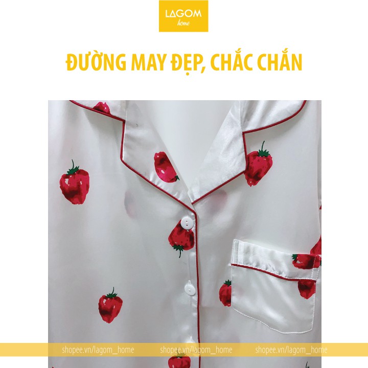 [Mã WAPUSH hoàn 12% xu đơn 99k] Pijama Lụa Satin Cộc Tay Cao Cấp (Ảnh + Video) | BigBuy360 - bigbuy360.vn