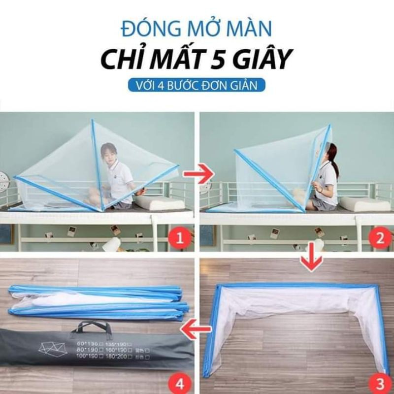 màn chụp chống muỗi gấp gọn thông minh