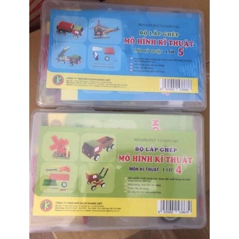 Bộ Lắp Ghép Kỹ Thuật Lớp 4, 5 Chuẩn Xịn Công Ty Nặng 500g