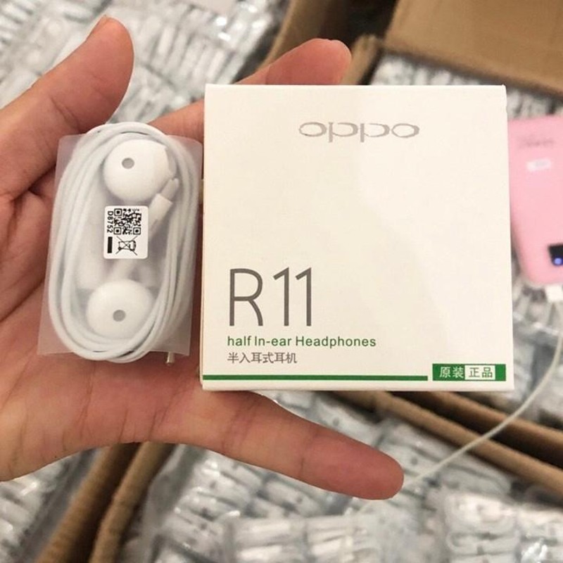 Tai nghe có dây Oppo R11 mẫu mới full box hộp giấy cực đẹp