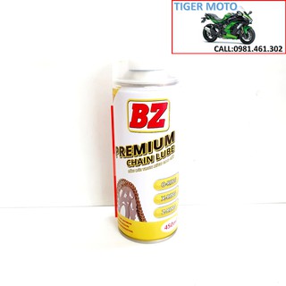 DƯỠNG SÊN BZ PREMIUM 450ML CHAIN LUBE MẪU MỚI TRONG SUỐT, DẬM ĐẶC,KHÔNG VĂNG