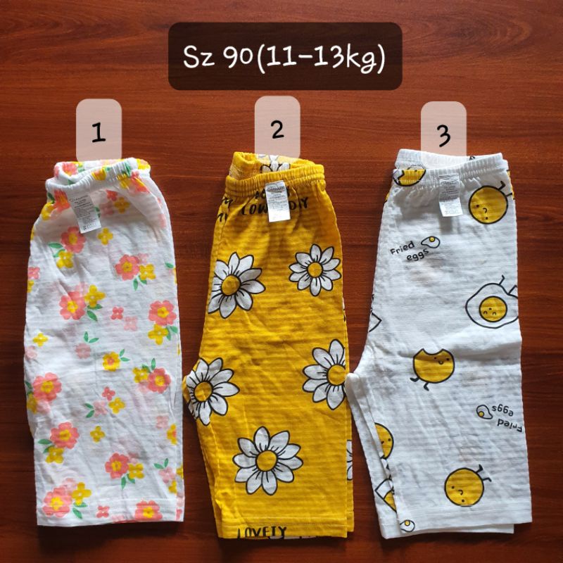 Quần ngố lửng cotton giấy xuất Hàn  dư xịn nhiều hãng cho bé trai bé gái họa tiết kute