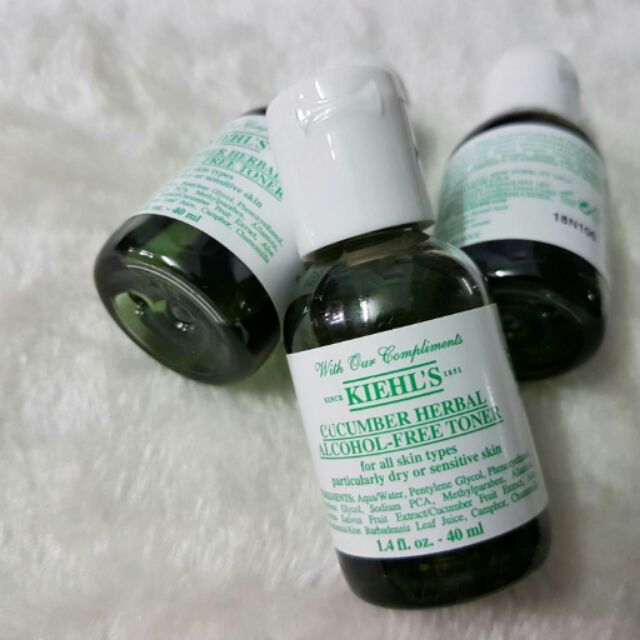 [ Minisize 40ml ] Nước Hoa Hồng Kiehls Cucumber Herbal Alcohol Free Toner