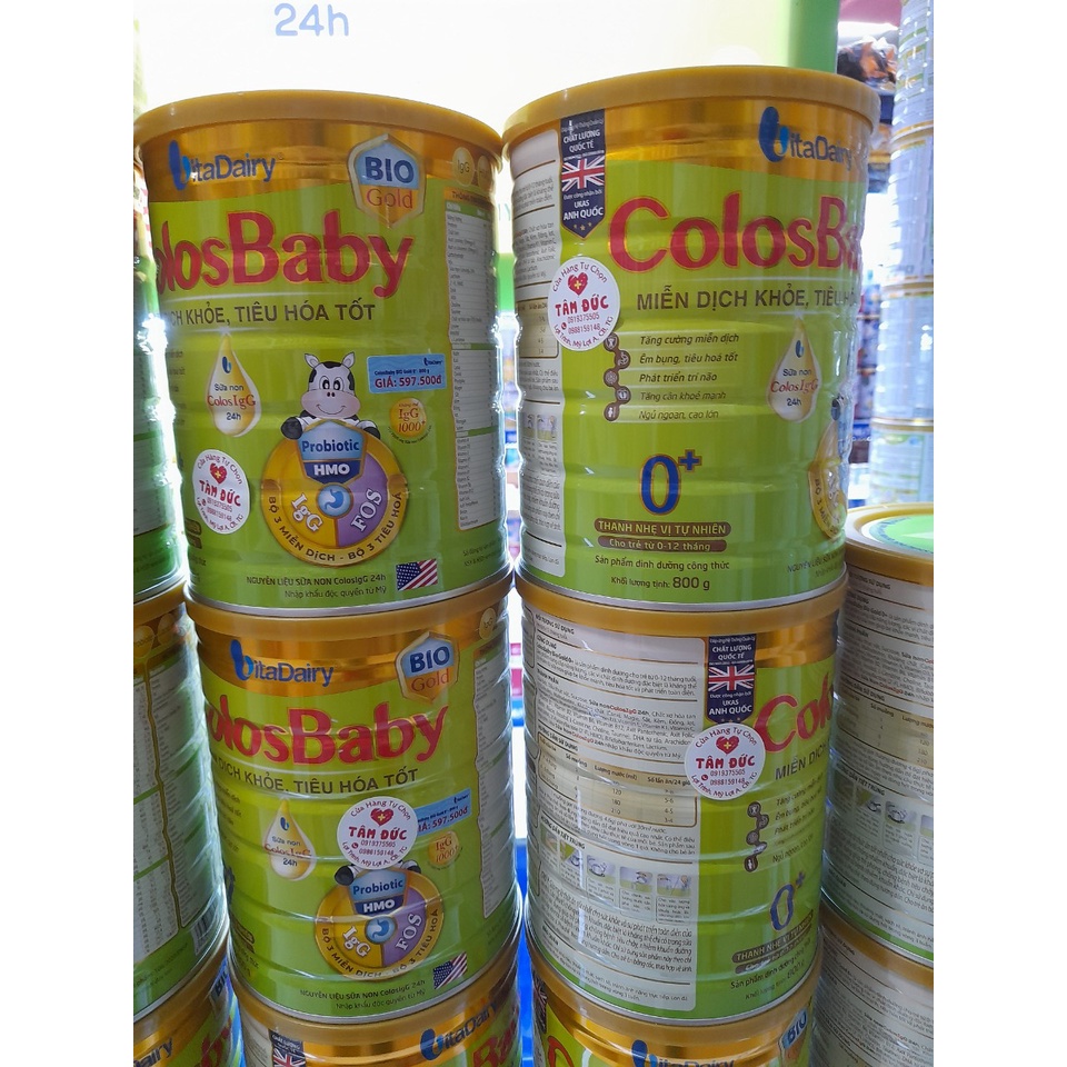 Lon Sữa 800g Colosbaby Bio Gold Vitadairy Giúp Tăng Hệ Miễn Dịch Tiêu Hóa Tốt