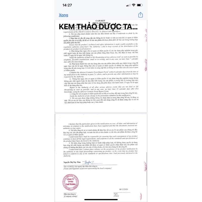 Kem tamy cam kết chính hãng | BigBuy360 - bigbuy360.vn