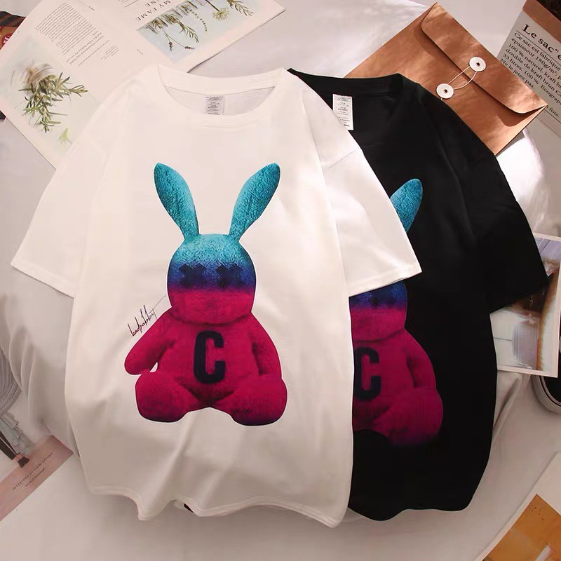 [FREESHIP] Áo Thun Tay Lỡ Cực chất Unisex Hình In Bad Rabbit Form Rộng