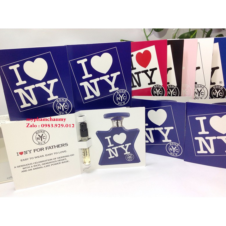 Mẫu thử Nước Hoa Vial Bond No.9 I Love New York Fathers