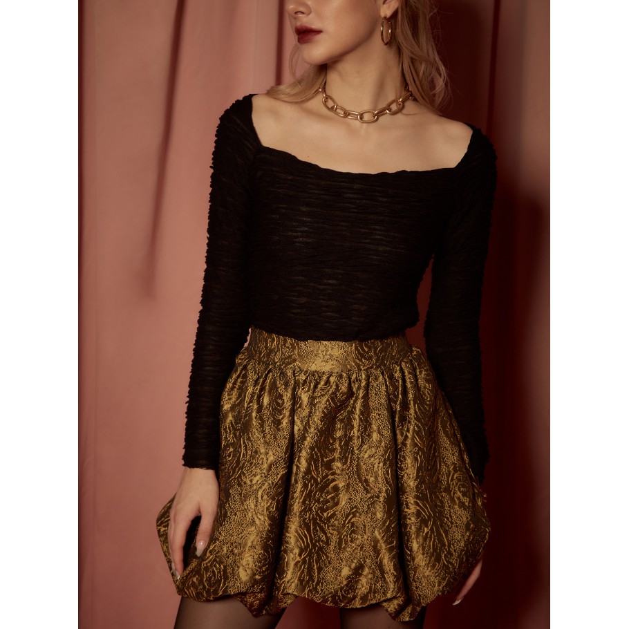 COCO SIN - Chân Váy Bí Màu Gold | BigBuy360 - bigbuy360.vn