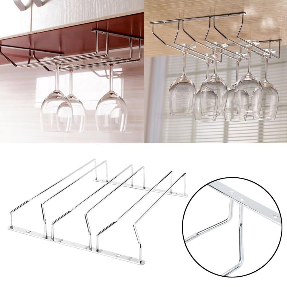 Giá Đỡ Ly Rượu Gắn Dưới Tủ Tiện Dụng