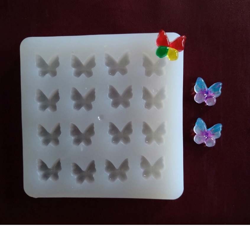 Khuôn làm charm trang trí nail, làm trang sức resin, đất sét - Bươm/ Khuôn vuông