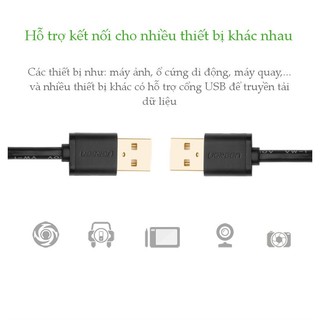 Dây usb 2.0 mạ vàng 2 đầu đực dài 0.5m ugreen us102 10308 - hàng chính hãng