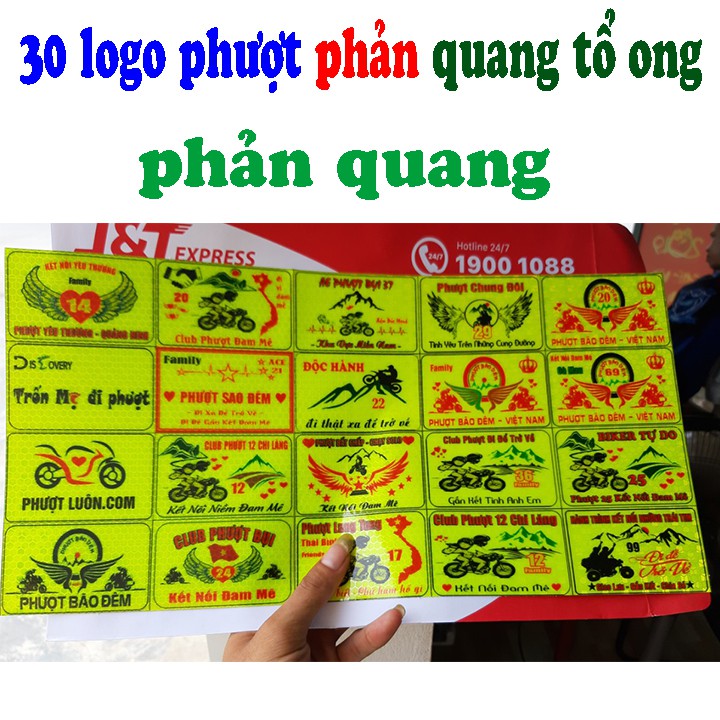 TEM PHƯỢT LOGO PHƯỢT CÁC TỈNH PHẢN QUANG 20 LG