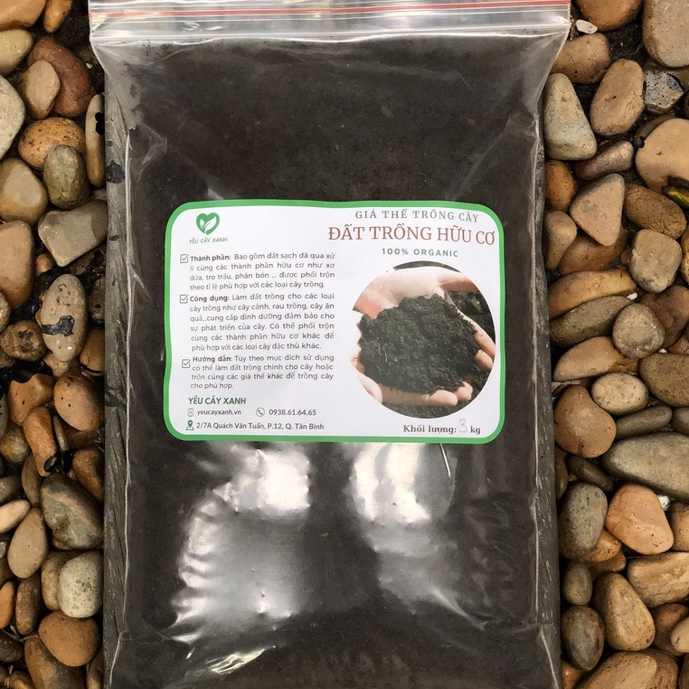 Đất sạch trồng cây (5 dm3) trồng rau, cây hoa kiểng, cây cảnh phong thủy