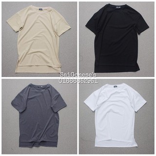 Áo Thun Longtee Layer Xẻ Tà Nam Nữ Unisex