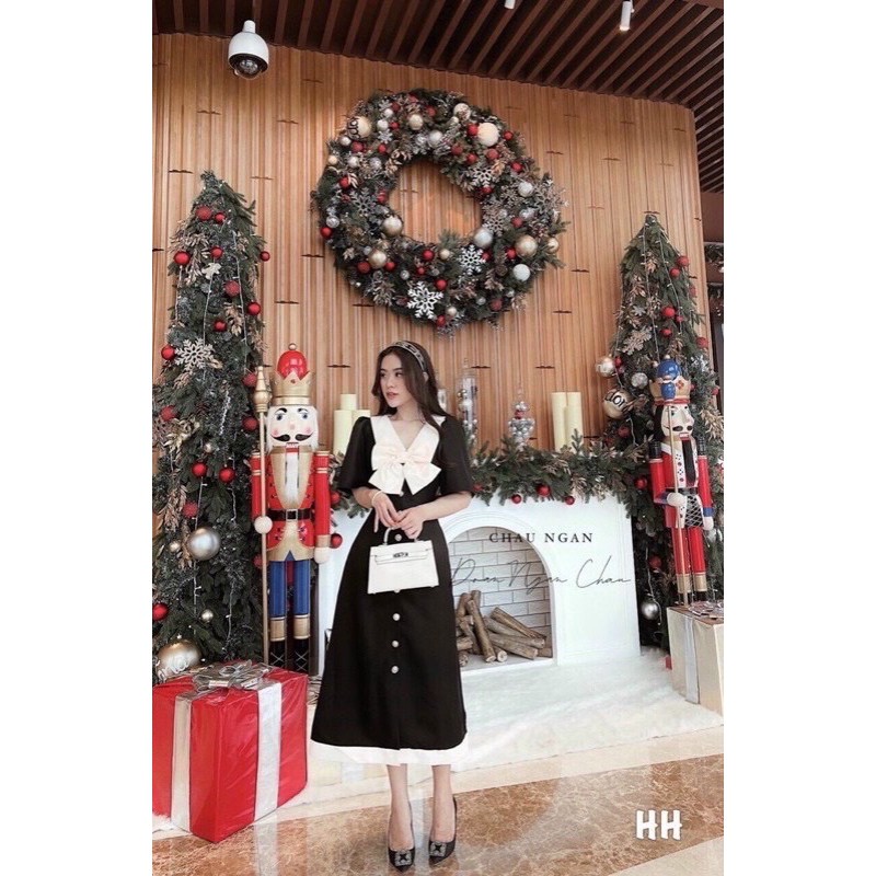 Đầm Nơ Dự Tiệc Bigsize 50 kg đến 100 kg M/L/Xl/Xxl