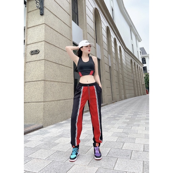 Bộ đồ tập áo bra quần jogger có tách bán lẻ áo, lẻ quần tập gym, nhảy, aerobic, Zumba nữ