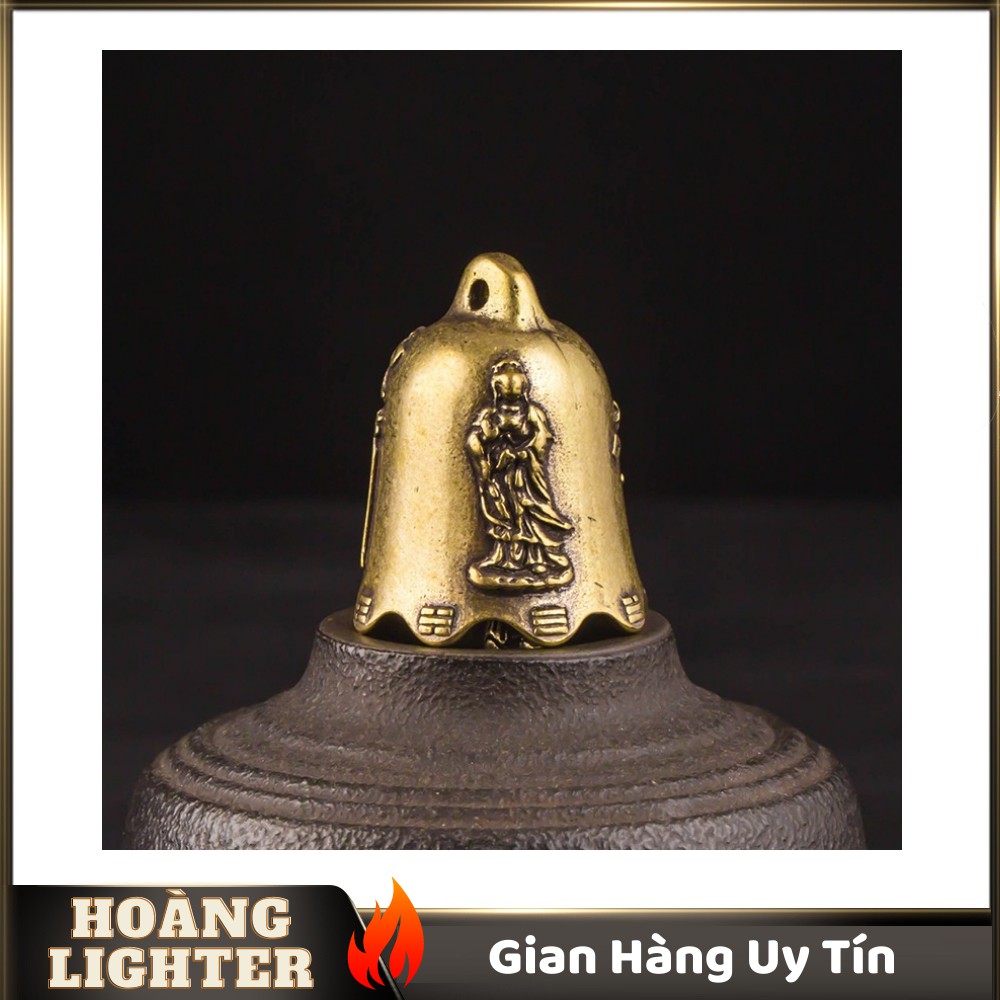 Tượng Đồng Phong Thủy Hình Chuông Phật Bà, Trang Trí Đem Lại May Mắn (Kích Thước: 2.6cm x 2.2cm)