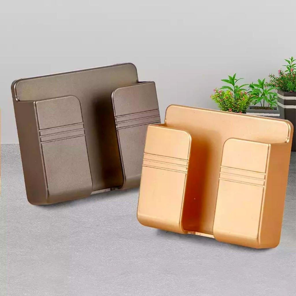 Giá đỡ điện thoại dán tường, Kệ đa năng đựng điện thoại, để remote có sẵn miếng dán tường tiện lợi