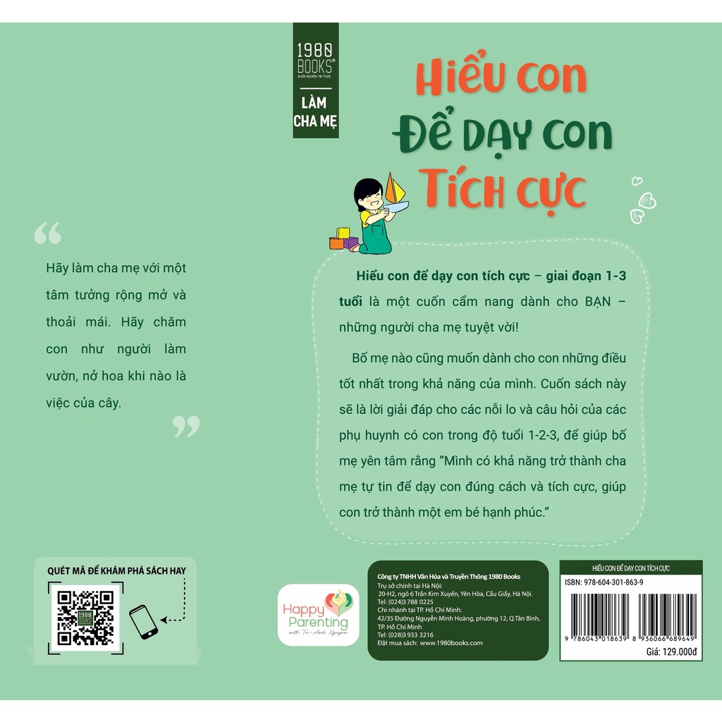 Sách - Hiểu Con Để Dạy Con Tích Cực (Tú Anh Nguyễn - 1980)